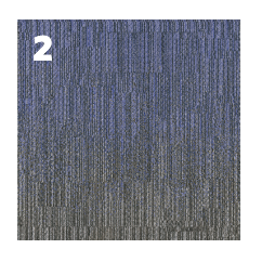 Laylines vertical transition carpet tile component