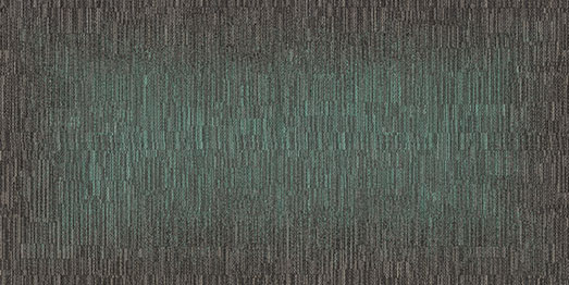 Laylines carpet tile showing a horizontal teal gradient transition